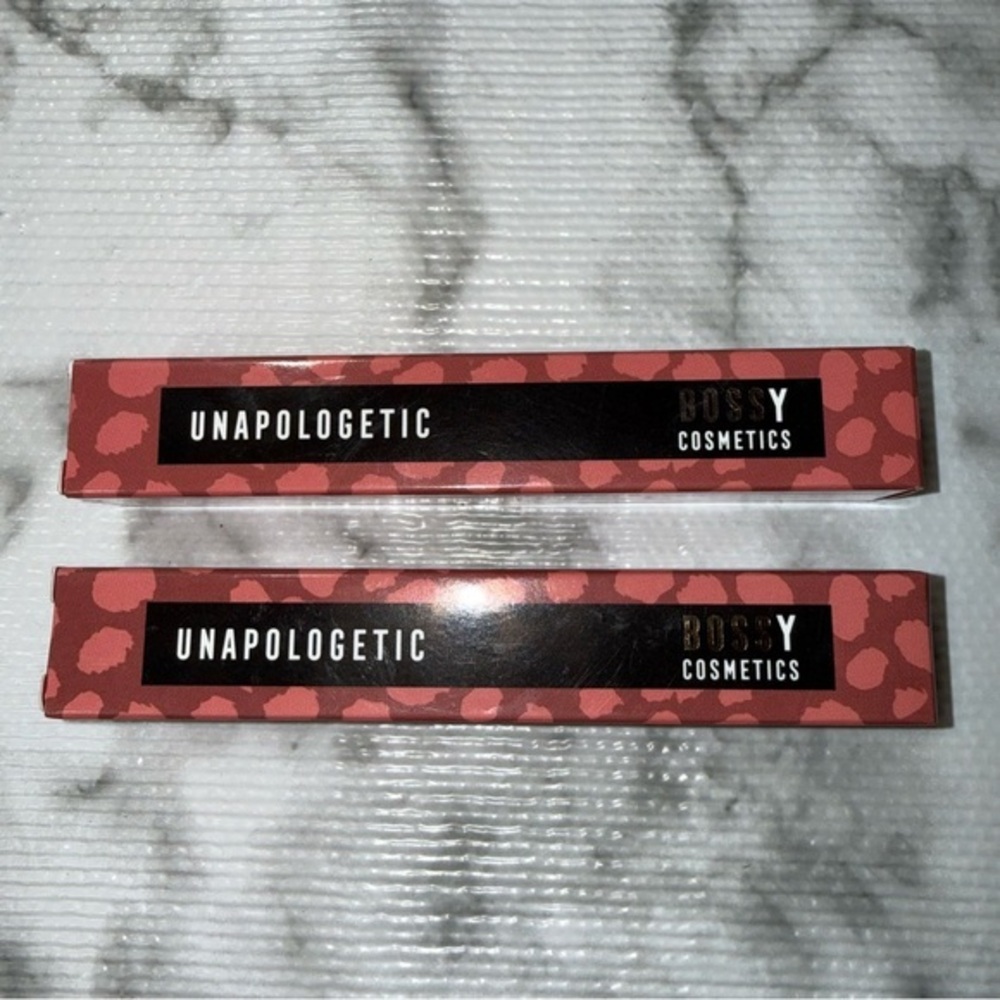 Bossy Cosmetics Unapologetic Lip‎ Color Lot of 2 Vegan Cruelty Free New